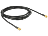 DeLOCK 88892 koaxial kabel LMR195 2 m SMA Sort