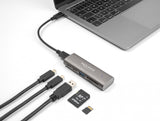 DeLOCK 64236 interface hub USB 3.2 Gen 1 (3.1 Gen 1) Type-C 10000 Mbit/s Grå