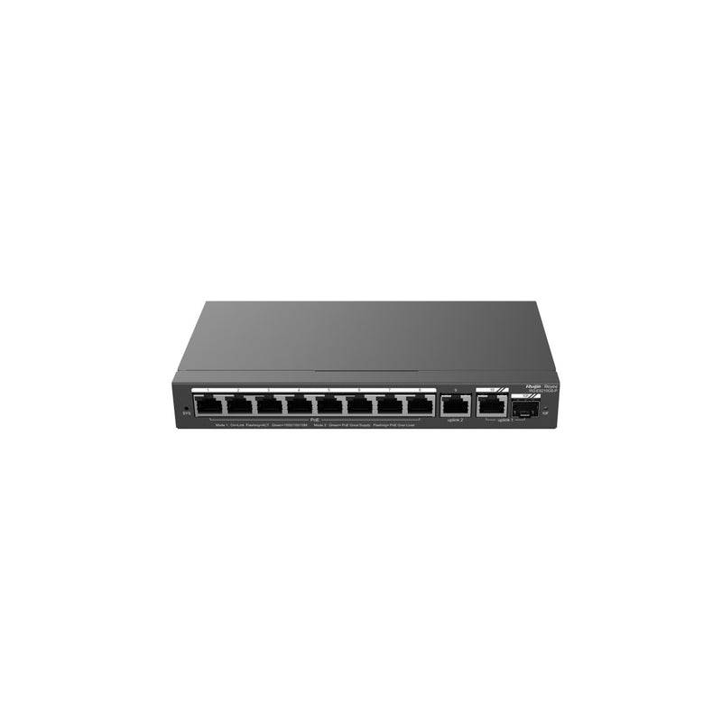 Ruijie Networks RG-ES210GS-P netværksswitch Administreret L2 Gigabit Ethernet (10/100/1000) Strøm over Ethernet (PoE) Sort
