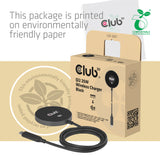 CLUB3D CAC-3027 oplader til mobil enhed Smartphone, Universel Sort DC Trådløs opladning Hurtig opladning Indendørs