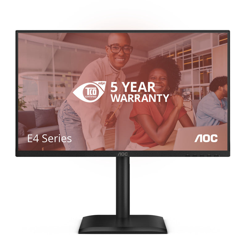 AOC E4 24E4CV computerskærm 60,5 cm (23.8") 1920 x 1080 pixel Fuld HD LED Sort