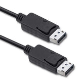 Qoltec 50374 DisplayPort kabel 3 m Sort