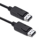 Qoltec 50374 DisplayPort kabel 3 m Sort