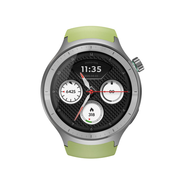 Motorola Moto Watch 3,63 cm (1.43") OLED 47 mm Digital Berøringsskærm Sølv GPS (satellit)