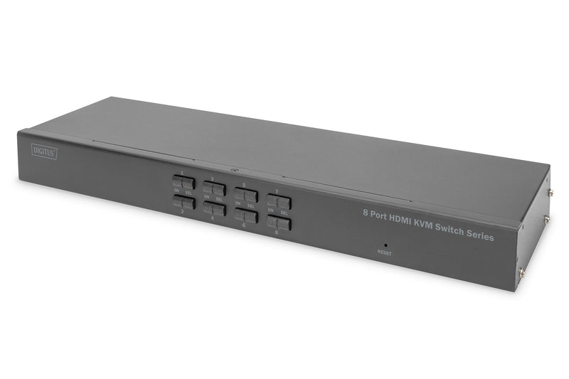 Digitus DS-12910 KVM Switch Stativ-montering Sort