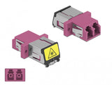 DeLOCK 86901 fiber adapter LC/LC 1 stk Violet