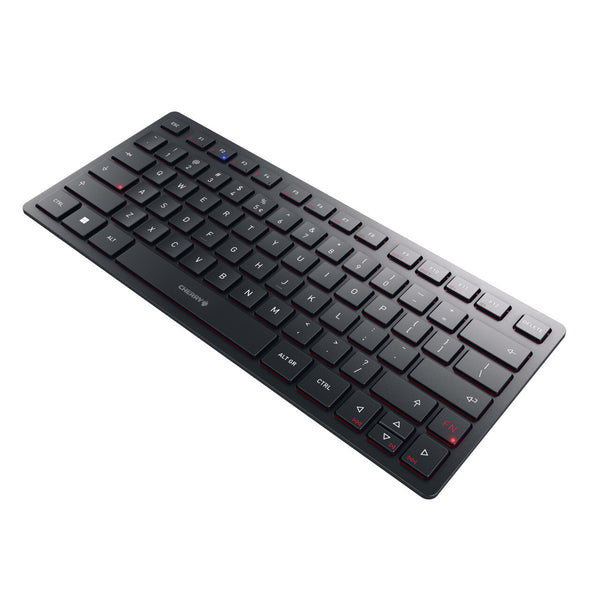 CHERRY KW 9200 MINI tastatur Universel USB + RF Wireless + Bluetooth QWERTY Engelsk Sort