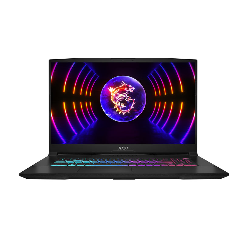 MSI Katana 17 B13UCRK-1426 Intel® Core™ i5 i5-13420H Laptop 43,9 cm (17.3") Fuld HD 16 GB DDR5-SDRAM 512 GB SSD NVIDIA GeForce RTX 3050 Wi-Fi 6E (802.11ax) FreeDOS Sort