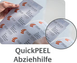 Avery L7567-25 selvklæbende etiket Afrundet rektangel Permanent Transparent 25 stk