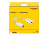 DeLOCK 61015 videokabel adapter 0,15 m DisplayPort HDMI Type A (Standard) Hvid