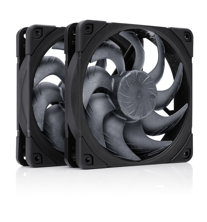Noctua NF-A12x25 G2 PWM Sx2-PP chromax.black Computerkabinet Ventilator 12 cm Sort 2 stk