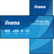 iiyama LH10552UWS-B1AG skilte display Kiosk design 2,66 m (104.6") LCD Wi-Fi 500 cd/m² UltraWide 5K HD Sort Indbygget processer Android 24/7