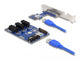 DeLOCK 41442 interface-kort/adapter Intern PCIe, SATA, USB 3.2 Gen 1 (3.1 Gen 1)