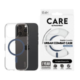 PanzerGlass CARE™ by ® Urban Combat Case Transparent m. Blå MagSafe iPhone 16 Pro