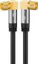 Goobay 70567 koaxial kabel 1 m F Sort