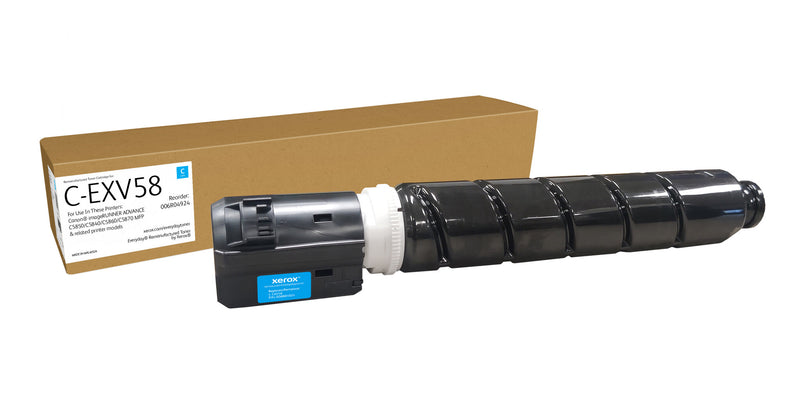 Everyday™ Cyan Remanufactured Toner by Xerox compatible with Canon C-EXV58 (3764C002AA), Standard kapacitet