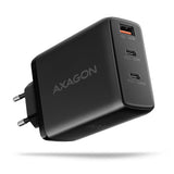 Axagon ACU-DPQ100 oplader til mobil enhed Mobil computer, Mobiltelefon, Netbook, Laptop, Smartphone, SmartWatch, Tablet, Universel Sort Vekselstrøm Hurtig opladning Indendørs