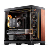 Jonsbo TK-4 Wood Tower Sort, Træ