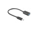 Lanberg AD-UC-UA-04 USB-kabel USB 3.2 Gen 1 (3.1 Gen 1) 0,15 m USB A USB C 5 Gbit/sek. Sort