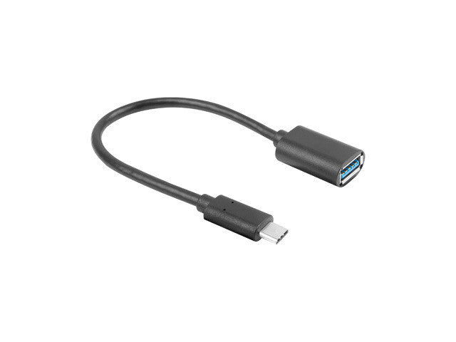 Lanberg AD-UC-UA-04 USB-kabel USB 3.2 Gen 1 (3.1 Gen 1) 0,15 m USB A USB C 5 Gbit/sek. Sort