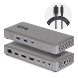 StarTech.com 208UE-USB4-DOCK dockingstation Ledningsført Grå