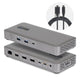 StarTech.com 208UE-USB4-DOCK dockingstation Ledningsført Grå