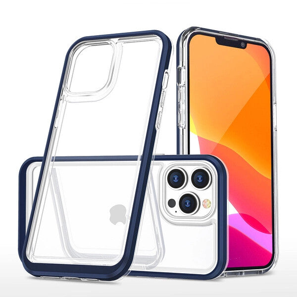 Hurtel 5907769348860 mobiltelefon etui 17 cm (6.7") Cover Blå, Transparent