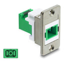 DeLOCK 91104 fiber adapter SC/SC 1 stk Hvid, Sølv, Grøn