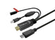 Vivolink PROUSBCHDMIUSBB7.5-CHARGE USB-kabel USB 3.2 Gen 1 (3.1 Gen 1) 7,5 m USB C Sort