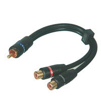Goobay AVK 309-020 0.2m lydkabel 0,2 m RCA 2 x RCA Sort