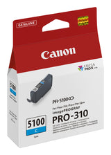 Canon PFI-5100 C blækpatron 1 stk Original Blå