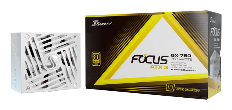 Seasonic Focus GX enhed til strømforsyning 750 W 24-pin ATX ATX Hvid