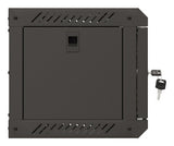 Lanberg WF11-3304-10B stativ 4U Vægmonteret stativ Sort