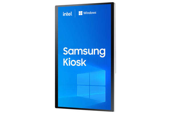Samsung KM24C-C Kiosk design 61 cm (24") LED 250 cd/m² Fuld HD Hvid Berøringsskærm Indbygget processer Windows 10 IoT Enterprise 16/7