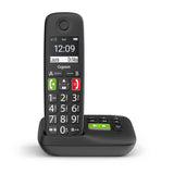 Gigaset E290A Analog/DECT-telefon Nummervisning Sort