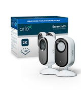 Arlo Essential 3 2K indendørs kamera 2-pack