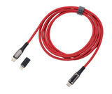 TROIKA CBL20/RD USB-kabel 2 m USB C USB C/Lightning 100 W Rød