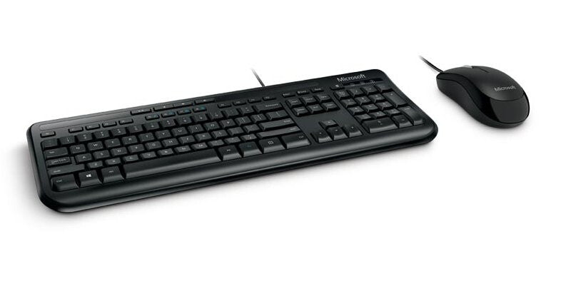 Microsoft Wired Desktop 600, DE tastatur Mus inkluderet USB QWERTZ Sort