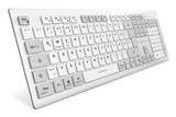 Sharkoon OfficePal K30W wh tastatur Hjemme/kontor USB QWERTZ Tysk Hvid