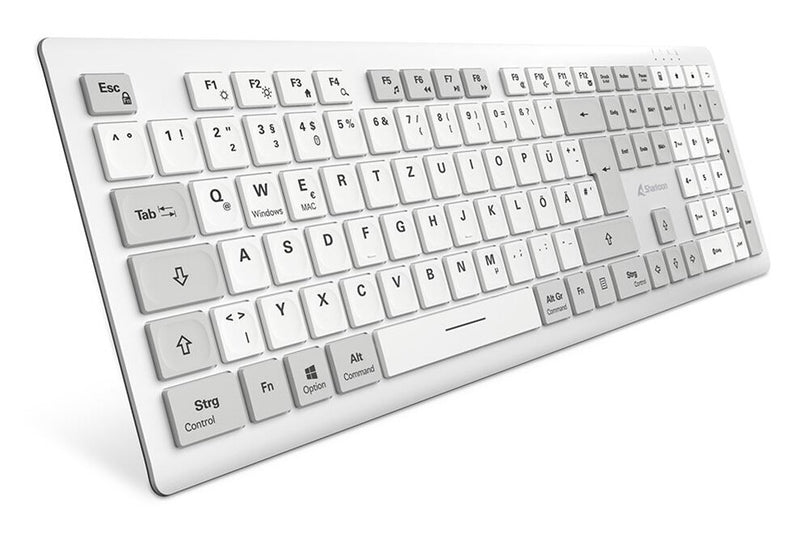 Sharkoon OfficePal K30W wh tastatur Hjemme/kontor USB QWERTZ Tysk Hvid