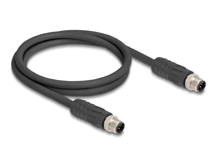 DeLOCK 80515 sensor- & aktuatorkabel 2 m RST M12 Sort