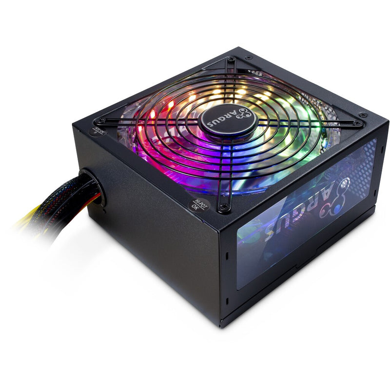 Inter-Tech Argus RGB-700W II enhed til strømforsyning 20+4 pin ATX ATX Sort