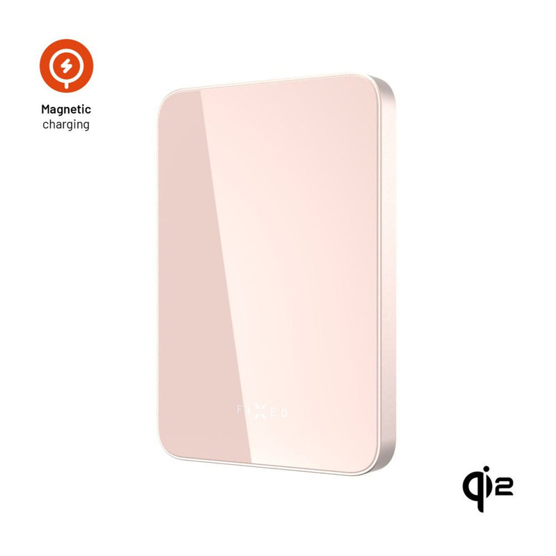 FIXED FIXZENMC-5-PI powerbank Lithium polymer (LiPo) 5000 mAh Trådløs opladning Lyserød