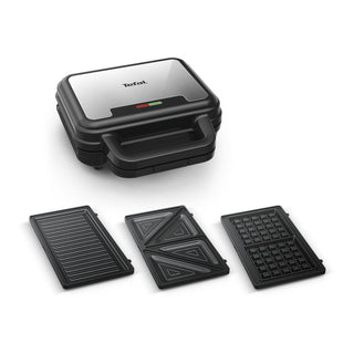 Tefal SW383D10 sandwichtoaster 700 W Sort, Rustfrit stål