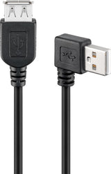 Goobay 93593 USB-kabel USB 2.0 0,15 m USB A 0,48 Gbit/sek. Sort