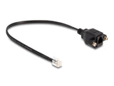 DeLOCK 87956 telefonkabel 0,3 m Sort