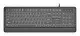 Gembird KB-UML-04 tastatur Universel USB QWERTY US International Sort