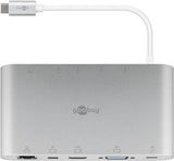 Goobay 62113 dockingstation Ledningsført USB 3.2 Gen 1 (3.1 Gen 1) Type-C Sølv