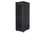 Lanberg FF01-8027-23BL stativ 27U Fritstående reol Sort
