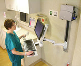 Ergotron 200 Series Combo Arm 61 cm (24") Væg Hvid